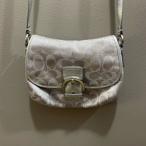 Coach Silver Crossbody Bag